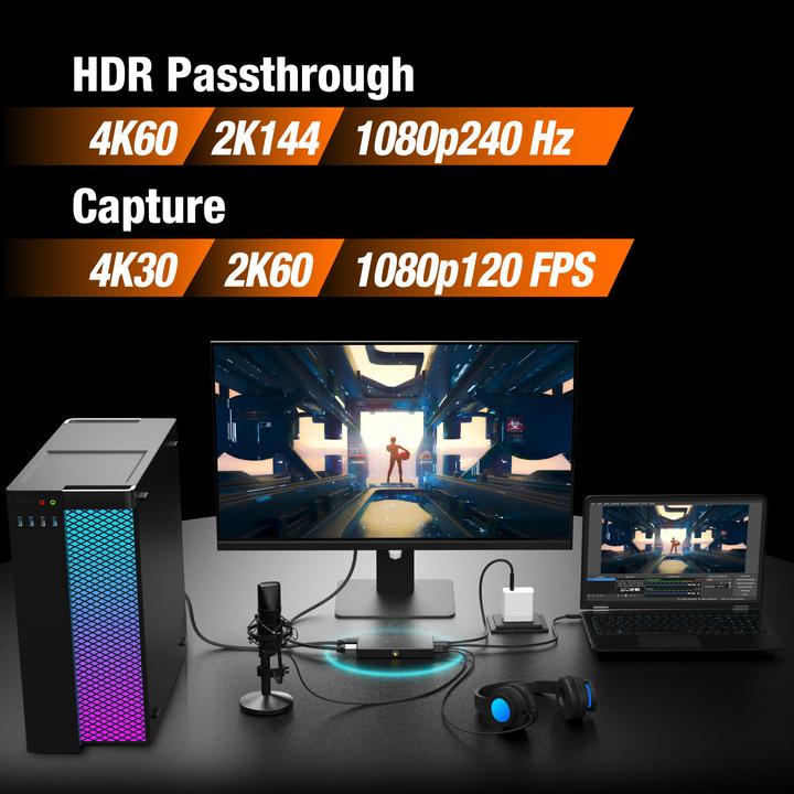 Actual product image j5Create 4k Game Capture Station (PC)