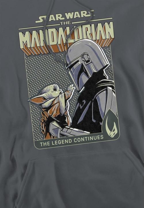 Immagine prodotto Star Wars Legend Continues Felpa con Cappuccio Grogu Uomo (L)