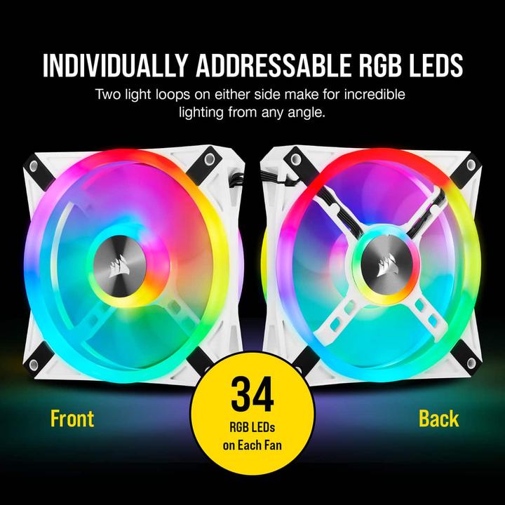 Actual product image Corsair iCUE QL120 RGB (120 mm, 3 x)