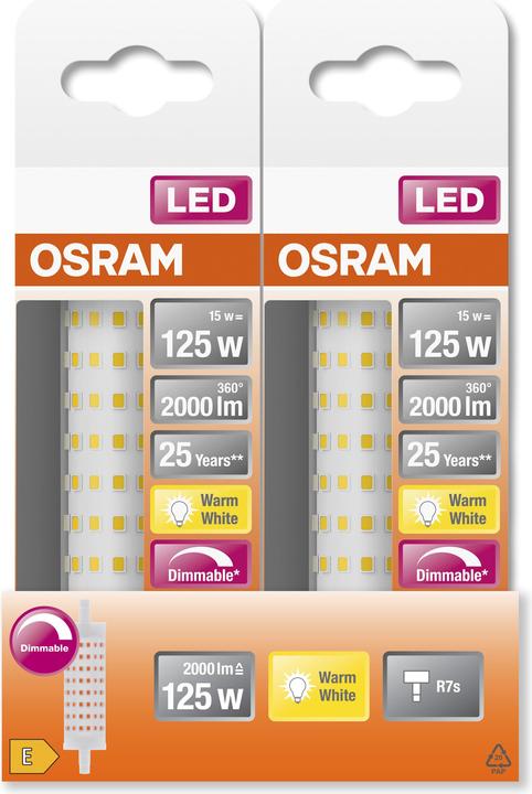 Actual product image Osram Line (R7s, 15 W, 2000 lm, 1 x, E)
