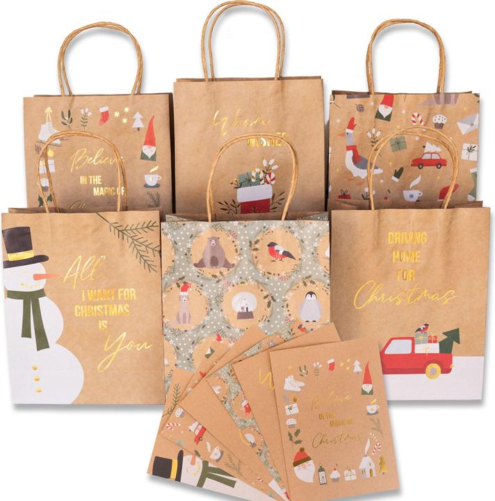Produktbild Papierdrachen Christmas (Geschenktüte, 6 x)