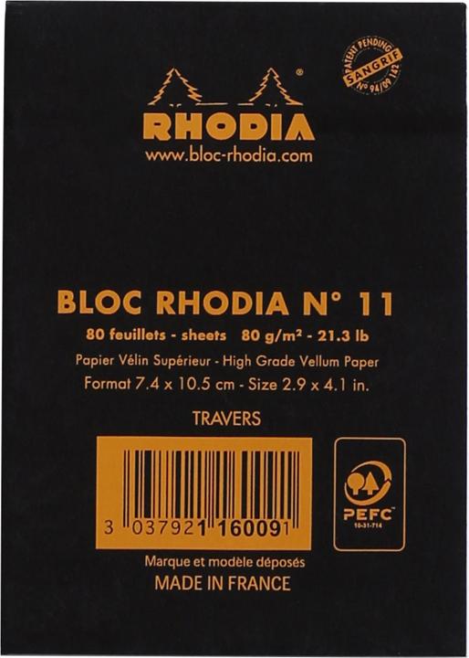 Produktbild Rhodia Notizblock (A7, Liniert)
