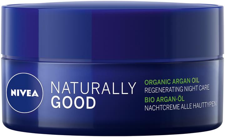 Immagine prodotto NIVEA Crema Notte Naturalmente Buona all'Olio di Argan Biologico (50 ml, Crema notte)