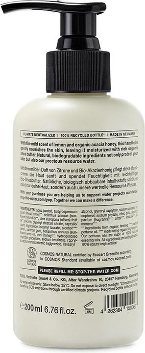 Actual product image Stop The Water While Using Me! All Natural Body - Lemon Honey Hand Balm (200 ml)
