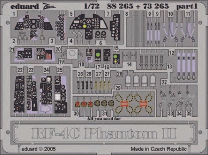 Immagine prodotto Eduard RF-4C Phantom II SS265