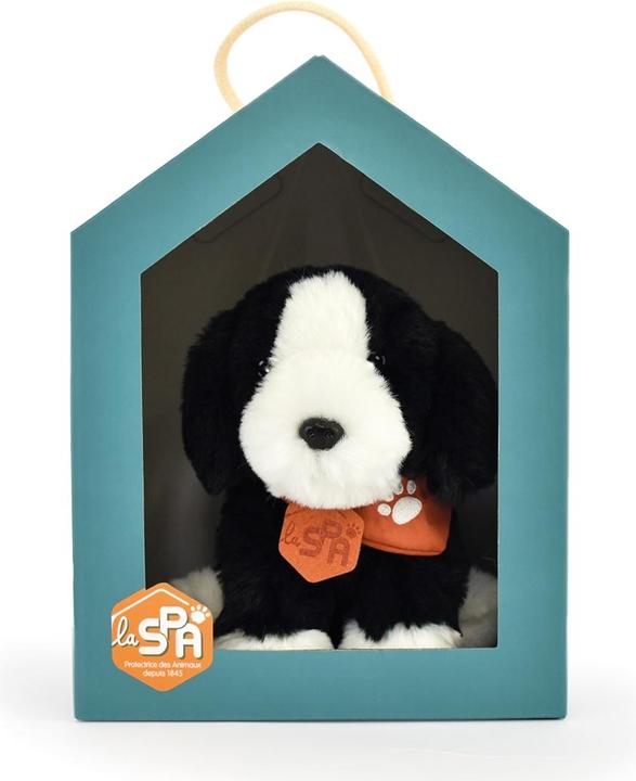 Doudou et Compagnie Dog black and white, 16cm (MQ2) ** (22 cm)