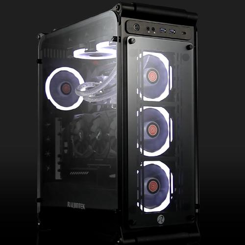 Actual product image Raijintek Iris 12 Rainbow A-RGB LED fan, set of 3 incl. controller (120 mm, 3 x)