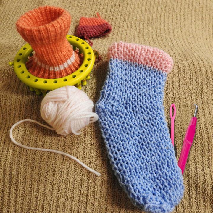 Actual product image Relaxdays Knitting ring set