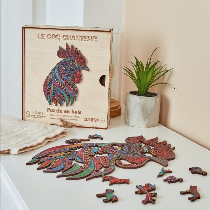 Produktbild Creatif'Puzzle Puzzle en Bois "Creatif Puzzle" - Taille Petite (116 Teile)