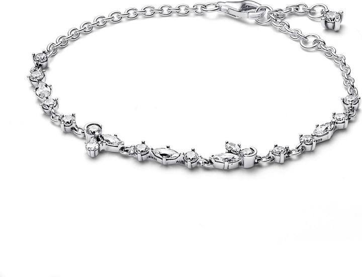 Pandora Funkelndes Herbarium Cluster Kettenarmband (20 cm, Silber 925)