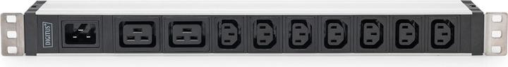 Actual product image Digitus 1U Aluminum PDU rackmountable 7xC13 2xC19 16A 230VAC 50/60Hz IEC C20 inlet