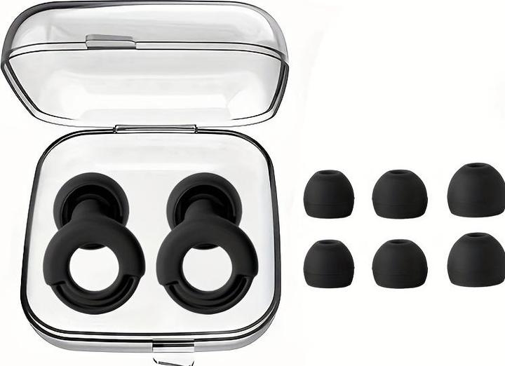 Image du produit PhoneLook Bouchons d'oreilles loop en silicone (3 tailles d'embout) réutilisables avec étui de rangement