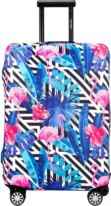 isda Kofferüberzug&Stripes Flamingo Mittel (55-) (Schutzhülle)