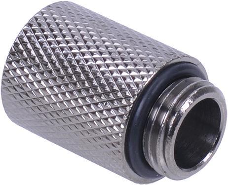 Produktbild Aquatuning Verlängerung G1/4 auf G1/4 25mm gerändelt black nickel