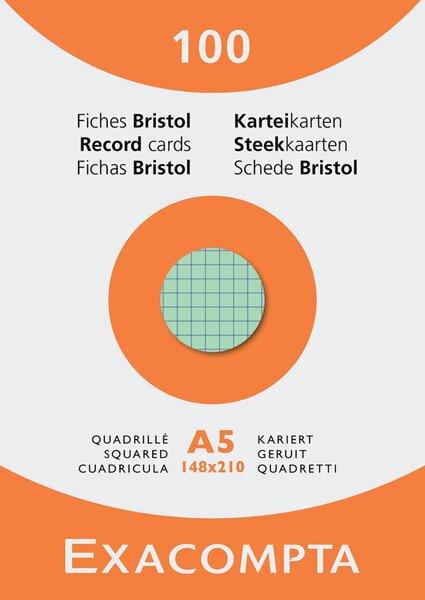 Produktbild Exacompta Karteikarten (A4, 205 g/m², 100 x)