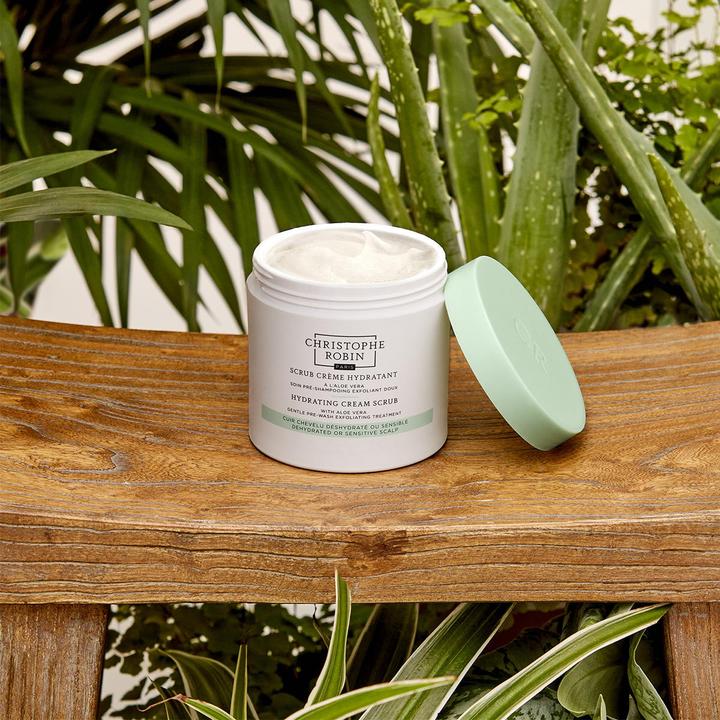 Produktbild Christophe Robin Hydrating Cream Scrub with Aloe Vera (250 ml, Flüssiges Shampoo)