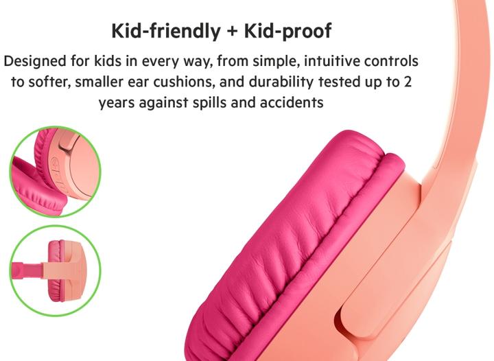 Image du produit Belkin Soundform Mini-Ear pour enfants BT USB-C pi. AUD002btPKV3