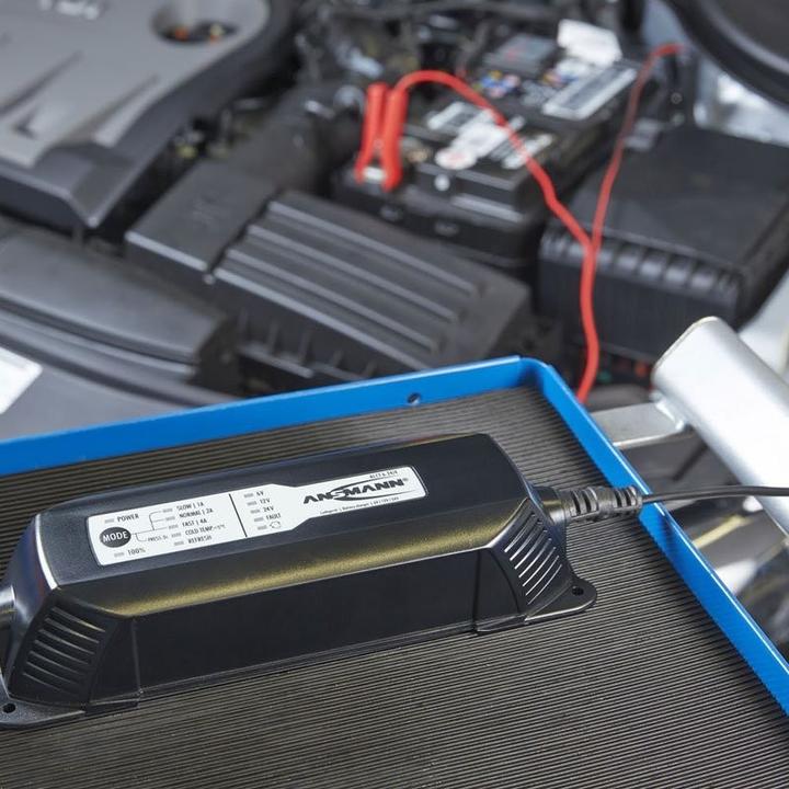 Produktbild Ansmann Universal Ladegerät für 6V, 12V und 24V Blei-Säure-, Blei-Gel- und Blei-Vlies-Akkus ab 4,5Ah Kapa... (6V, 12V, 24V, 4 A)