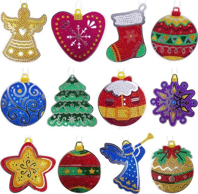 Produktbild Craft Buddy Crystal Art Dekohänger – Weihnachtsmotive