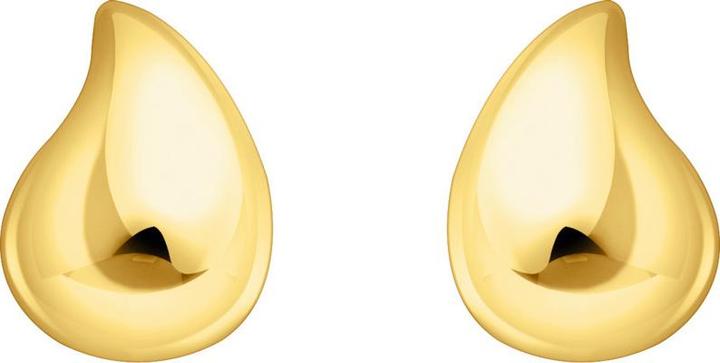 Actual product image Thomas Sabo Drop ear studs with organic shape (750 yellow gold gilding, 925 silver)
