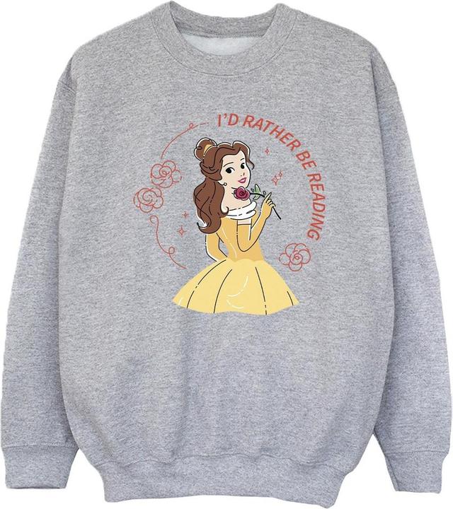 Disney Beauty And The Beast I'd Rather Be Reading Sweatshirt Mädchen
