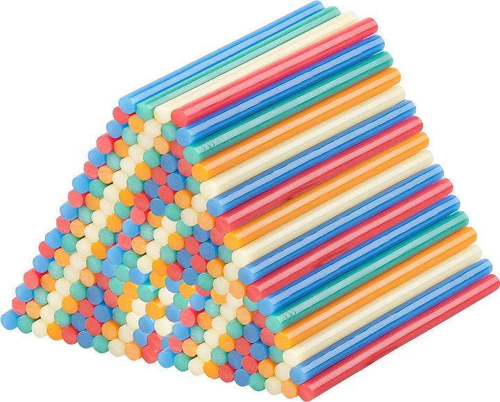 AGT 4er-Set 50 Klebesticks für Heissklebepistolen, bunt