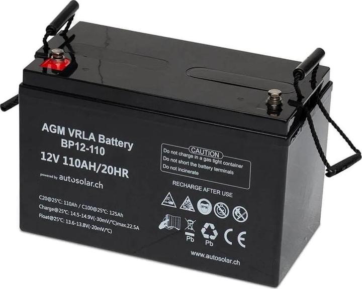 Actual product image Autosolar Solar system 100W with 110Ah AGM battery and 300W inverter (100 W)
