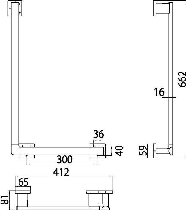 Actual product image Emco Angle handle LOFT 90deg. right chrome