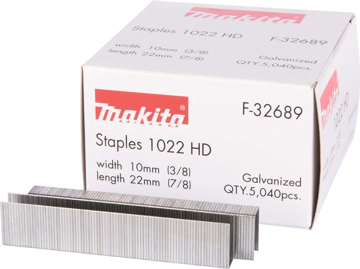 Makita Punti metallici da 22mm galvanizzati per la puntatrice a batteria
