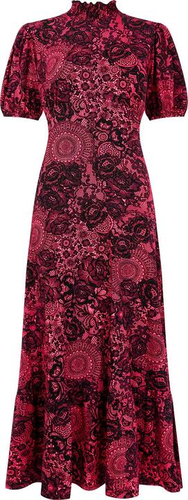 Joe Browns PETITE Vintage Lace Puff Sleeve Midi Dress (46)