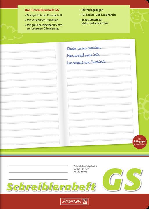 Schreiblernheft A4 hoch Lineatur GS 16 Blatt (A4)