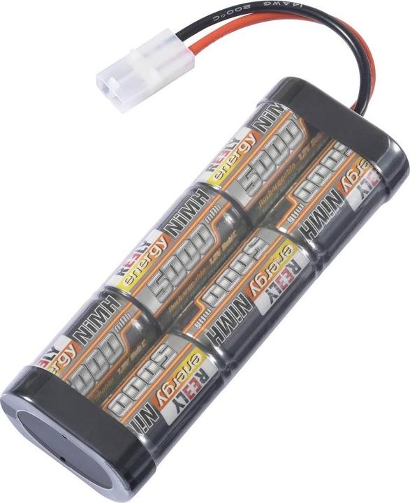 Actual product image Reely Model battery pack (NiMh) 7.2V 5000 mAh Number of cells: 6 Stick Tamiya (7.20 V, 5000 mAh)