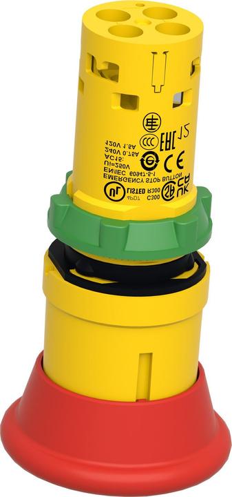 Image du produit Schneider Electric Bouton d'arrêt d'urgence, Harmony XB7, monobloc, plastique, Ø22mm, rouge, réarmement par traction,