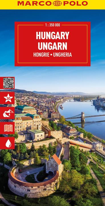 Produktbild Reisekarte Ungarn 1:350.000