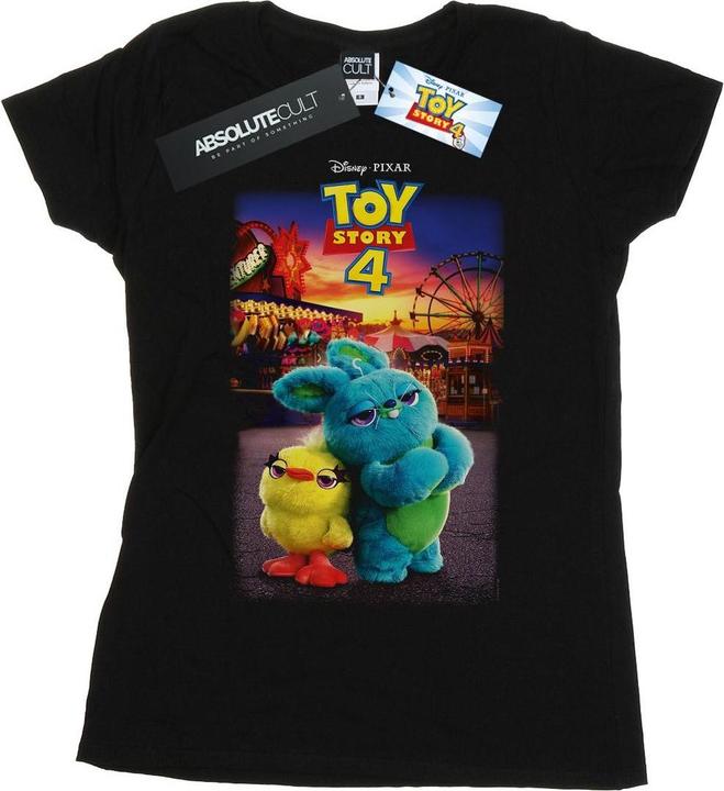 Disney Toy Story 4 Ducky And Bunny Poster TShirt (XXL)