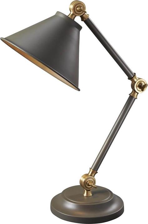 Image du produit Elstead Lighting Provence Element Lampe de table E27 Gris foncé, laiton vieilli (E27)