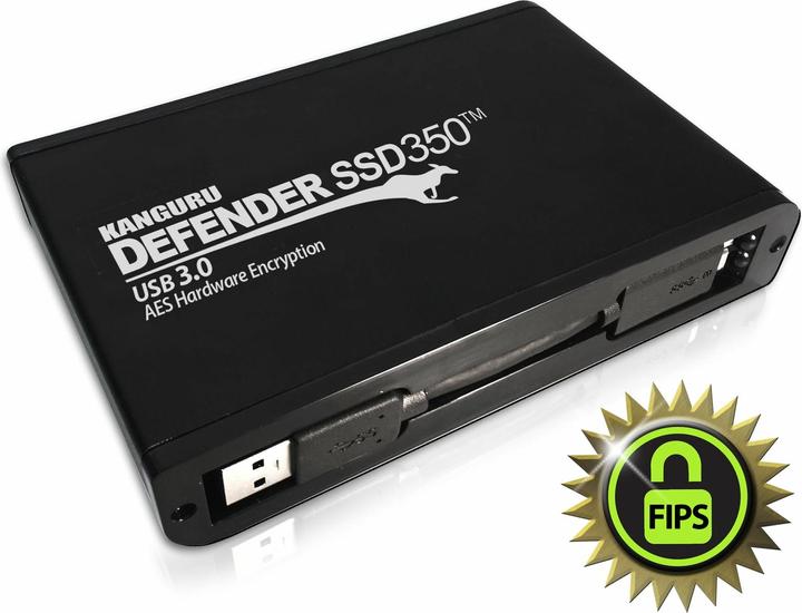 Immagine prodotto Kanguru Unità SSD Defender 350 da 2 TB - Unità a stato solido USB3.0 crittografata FIPS (2000 GB)
