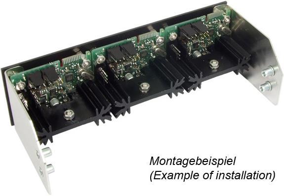 Actual product image Aqua Computer Mounting bracket for poweradjust 2 USB, aluminum black anodized