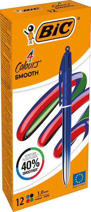 Produktbild Bic Vierfarbenkugelschreiber 4 Colours Smooth (Gradient Blue, 1 x)