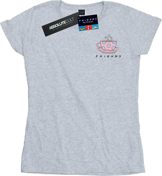 Friends Coffee Cup Breast Print TShirt (XXL)