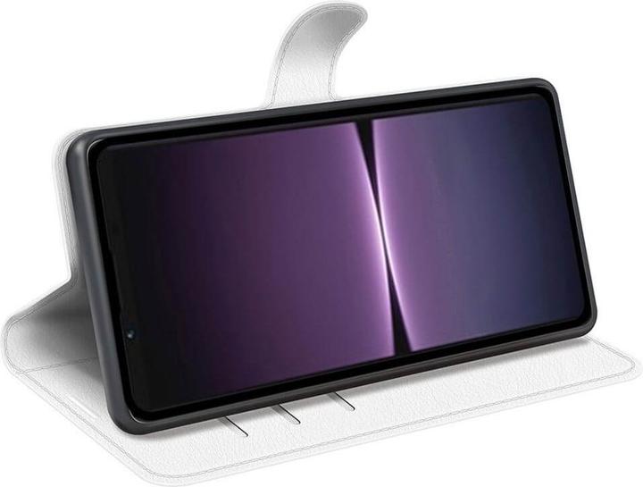 Produktbild Cover-Discount Sony Xperia 1 V - Leder Etui Hülle weiss (Sony Xperia 1 V)