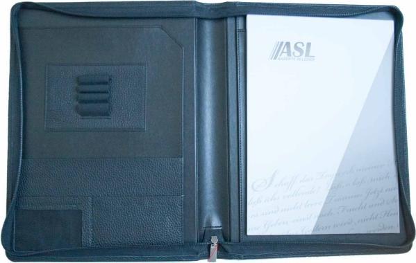 Produktbild ASL Blockmappe Leder A4 Afrika schwarz (A4, 1 x)