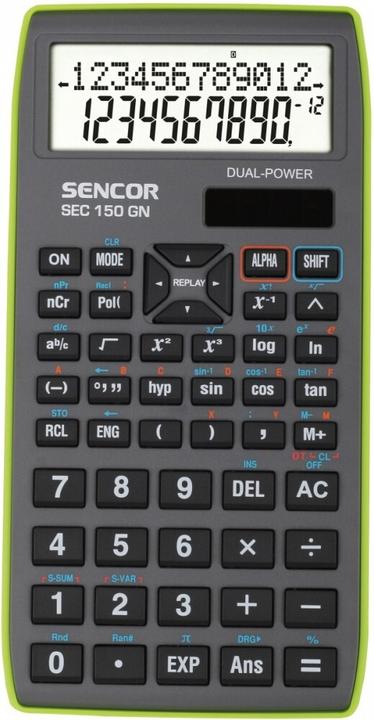 Actual product image Sencor Pocket calculator SEC 150 GN School, 12+10-digit LCD