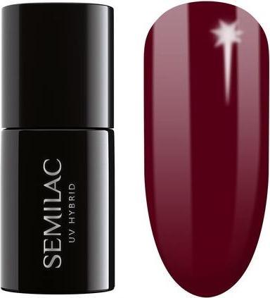 Produktbild Semilac UV Nagellack Burgundy Red 404 Black Beans Muffin 7ml - Farbenfroher und langanhaltender Nagellack (404 Black Beans Muffin, UV-Gel Lack)
