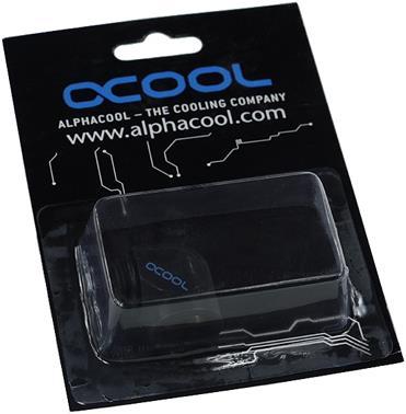 Actual product image Alphacool HF L-connector G1/4 ET to G1/4 IT Deep Black