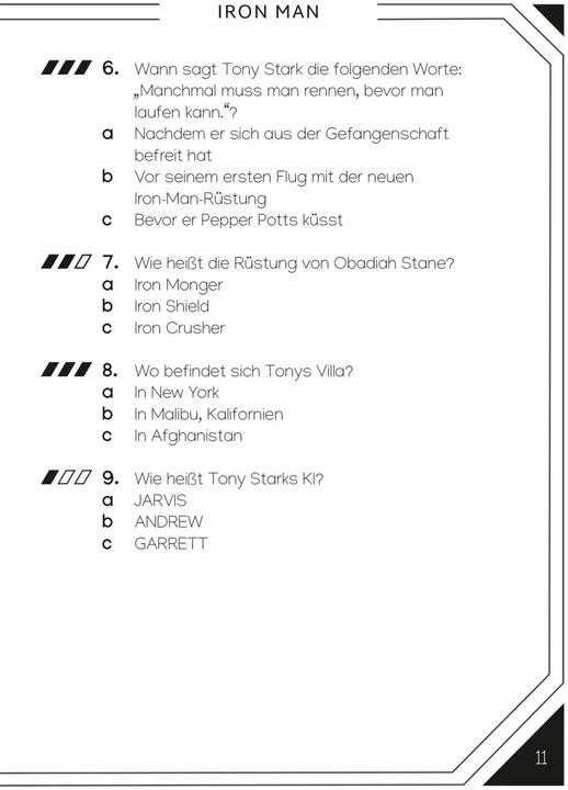 Actual product image Marvel: Das ultimative MARVEL Quizbuch (German, Susie Rae, 2024)