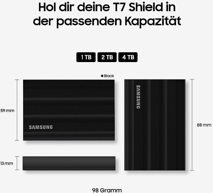 Actual product image Samsung T7 Shield (4 TB)