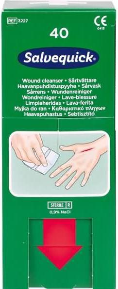 Image du produit Salvequick Nettoyant pour plaies Solution saline physiologique stérile (40 x)