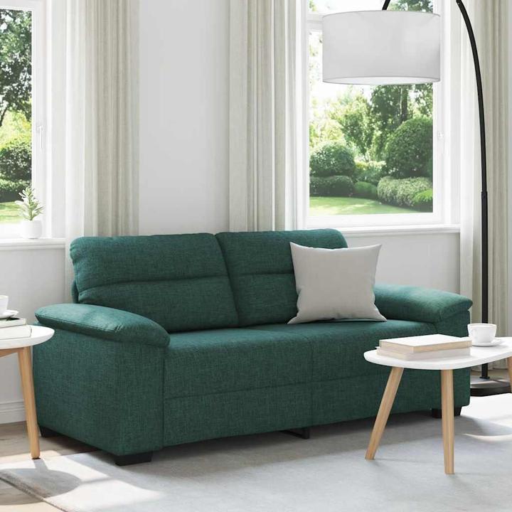 Produktbild VidaXL 2-Sitzer-Sofa Dunkelgrün 140 cm Stoff (2-Sitzer)