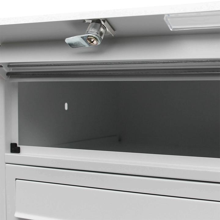 Produktbild Wiltec 10er Briefkastenanlage silberfarben 2x5 Standbriefkasten Briefkasten Post